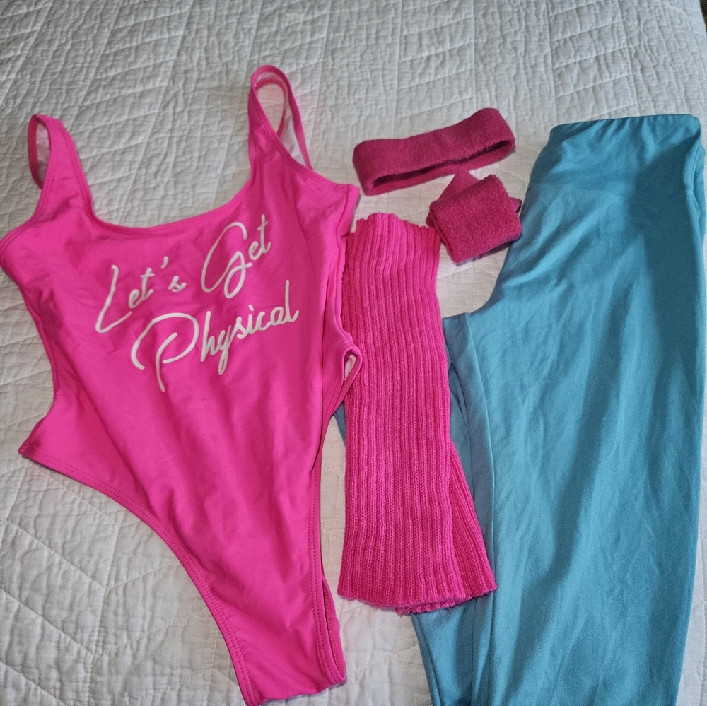 Pink and Blue Women's Intimate Set